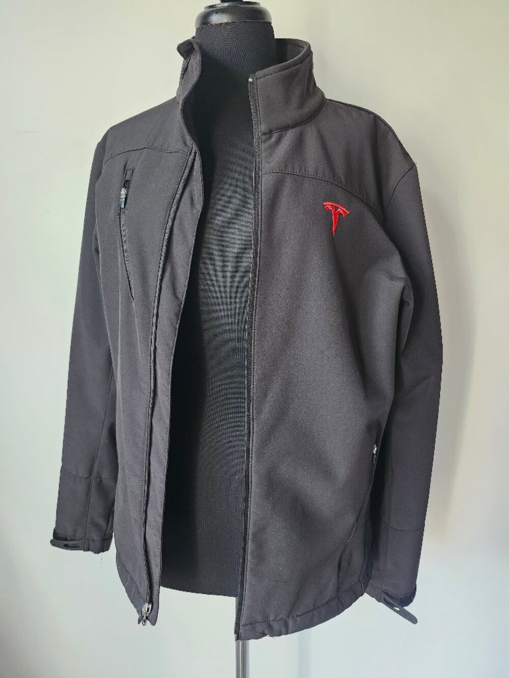 TESLA Jacket #3 Black Tesla Motors Corporate Employee Zip Jacket